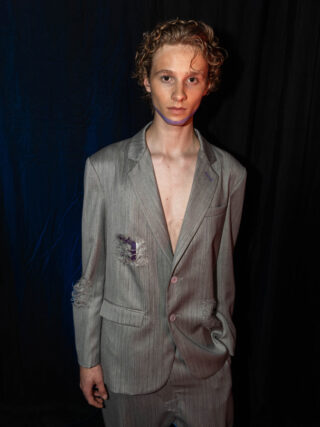 Suffering-Character purple Blazer