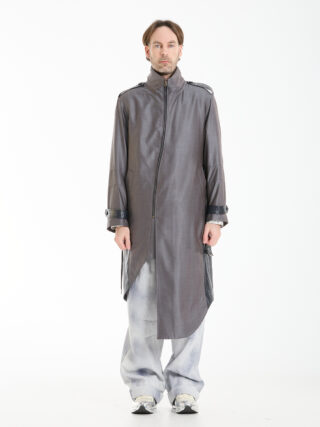 Dancers Runway Coat (silk-blue)