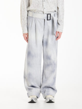 Eco-Leather New Wide Pants (spray-painted)