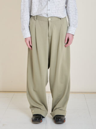 eco-Wide Baggie Trousers (olive)
